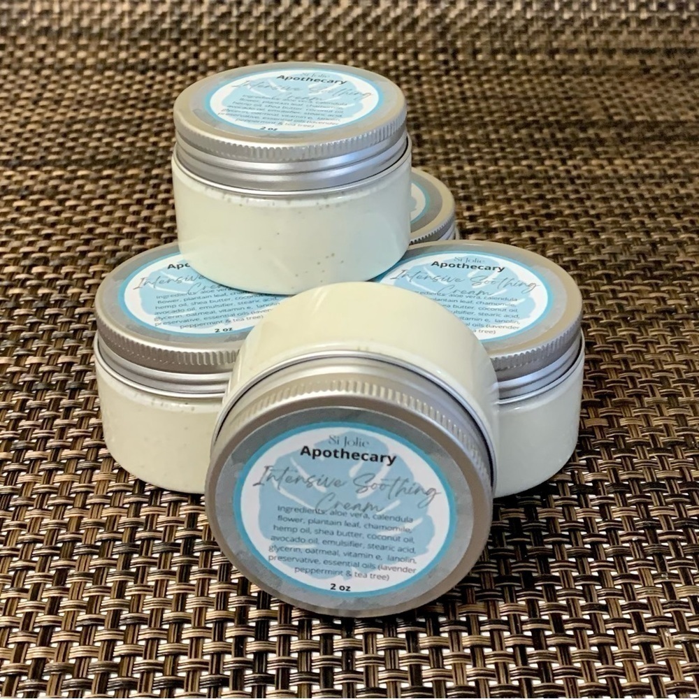 Handmade vegan Intensive Soothing Cream for Cracking Hands -Heels - Feet.
